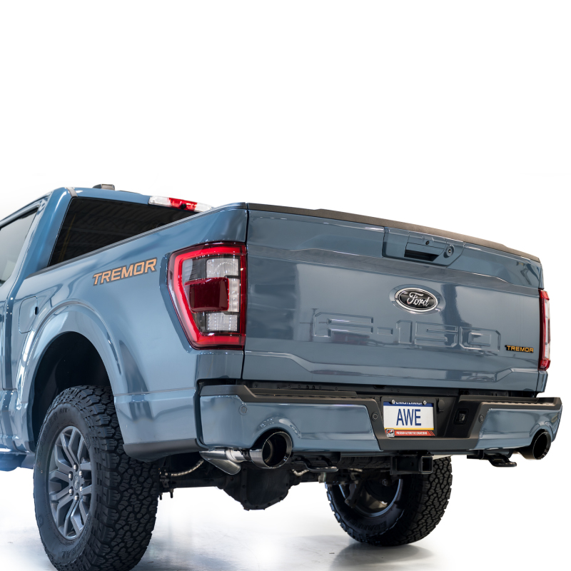 Ford F-150 Performance Exhaust - AWE Tuning - 0FG Resonated Cat-Back - Diamond Black - `21-`27